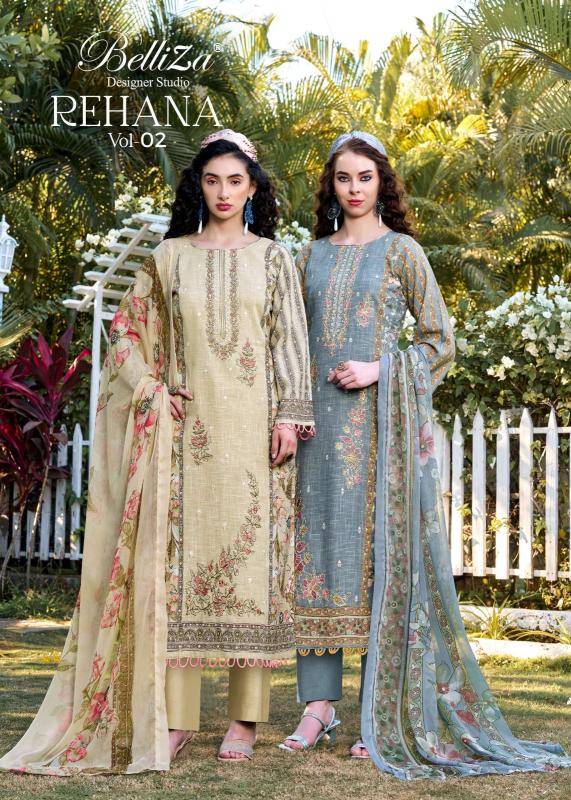 Belliza rehana vol- 2 Wholesale dress materials dealers in Pune